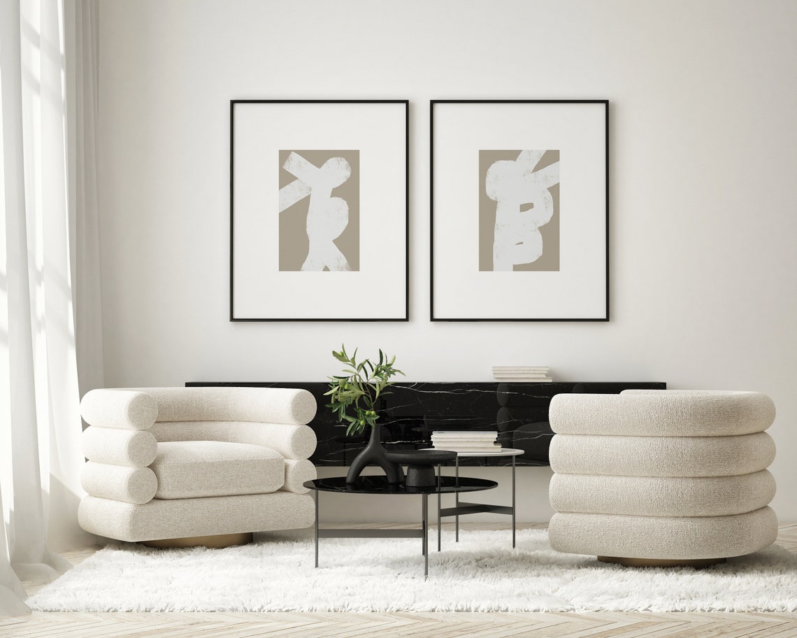 Set 2 Cuadros fotografías blanco y negro , modernismo minimalismo